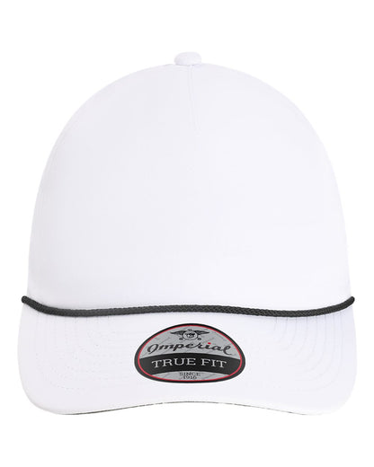 Front View of White/ Black The Harrison Cap - 5054U