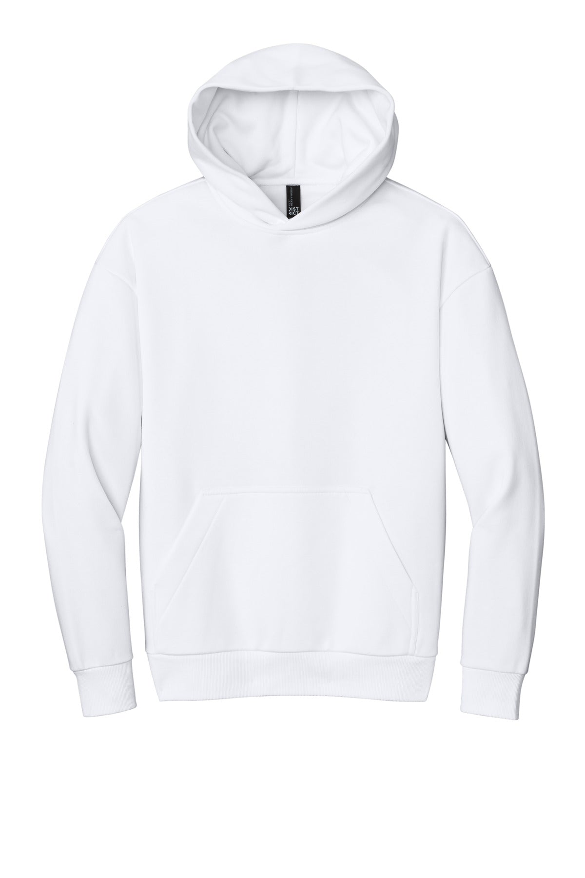 Front View of White District V.I.T. Heavyweight Fleece Hoodie DT6150