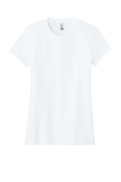 Front View of White District Women's Perfect Blend CVC Tee. DM108L