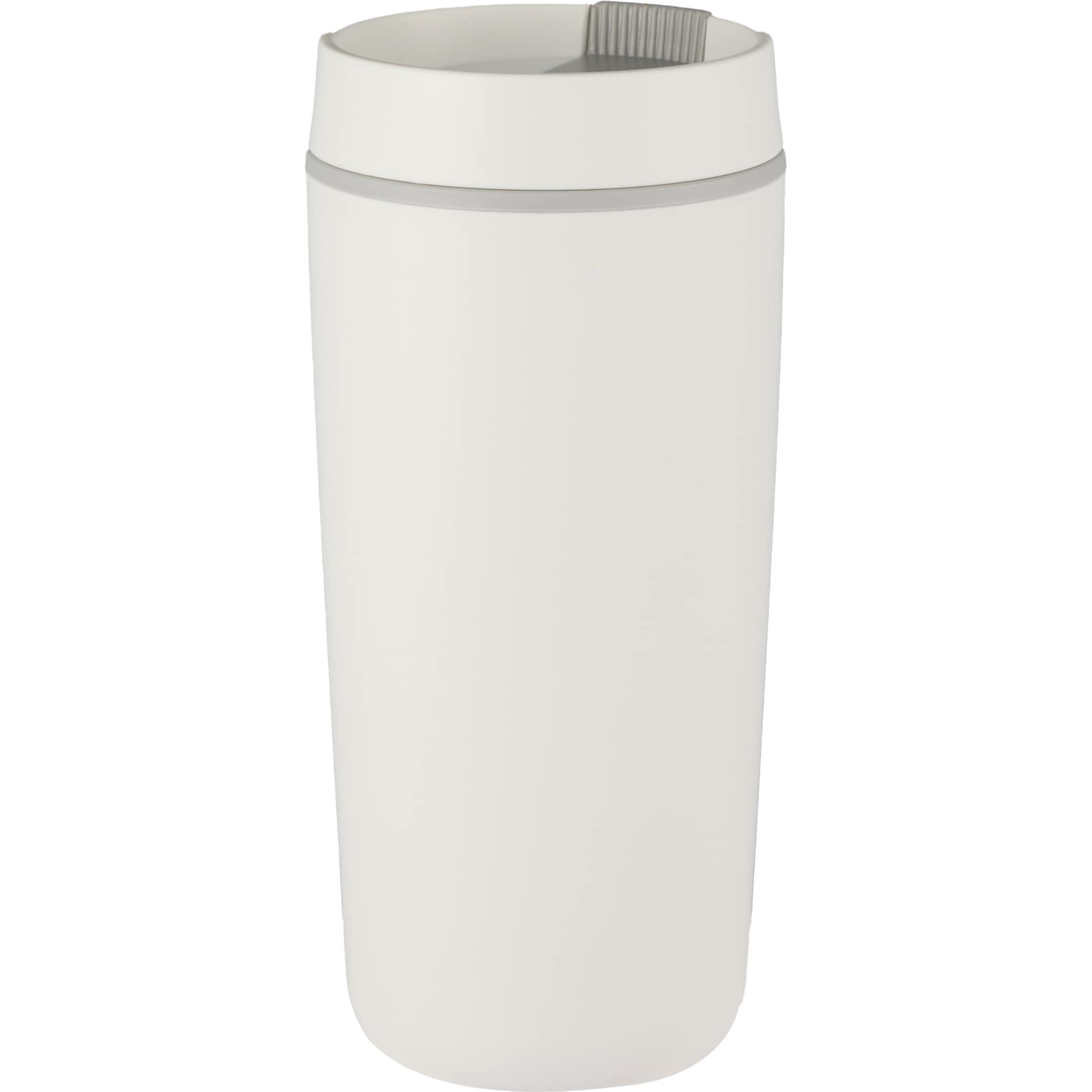 Front View of White Grande 16oz Recycled Tumbler plain