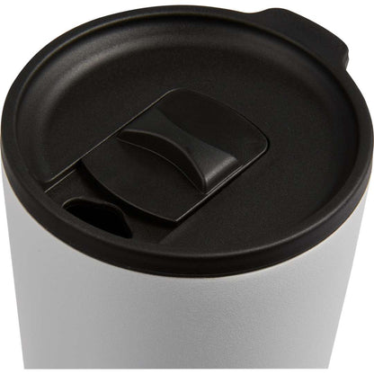 Front View of White Leeston Copper Vacuum Insulated Tumbler 24oz