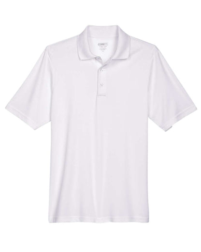 Front View of White Men's Origin Performance Piqué Polo - 88181