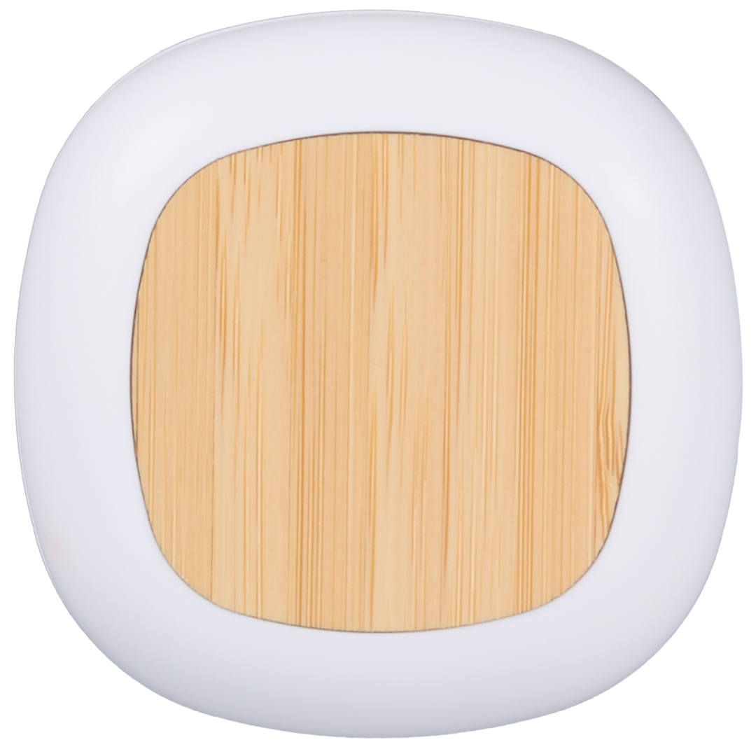 Front View of White Mini RABS and Bamboo Personal Diffuser plain