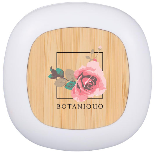 Front View of White Mini RABS and Bamboo Personal Diffuser