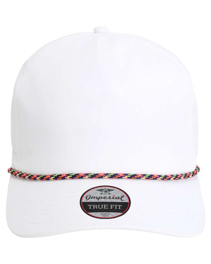 Front View of White/ Navy/ Neon The Wrightson Cap - 5054