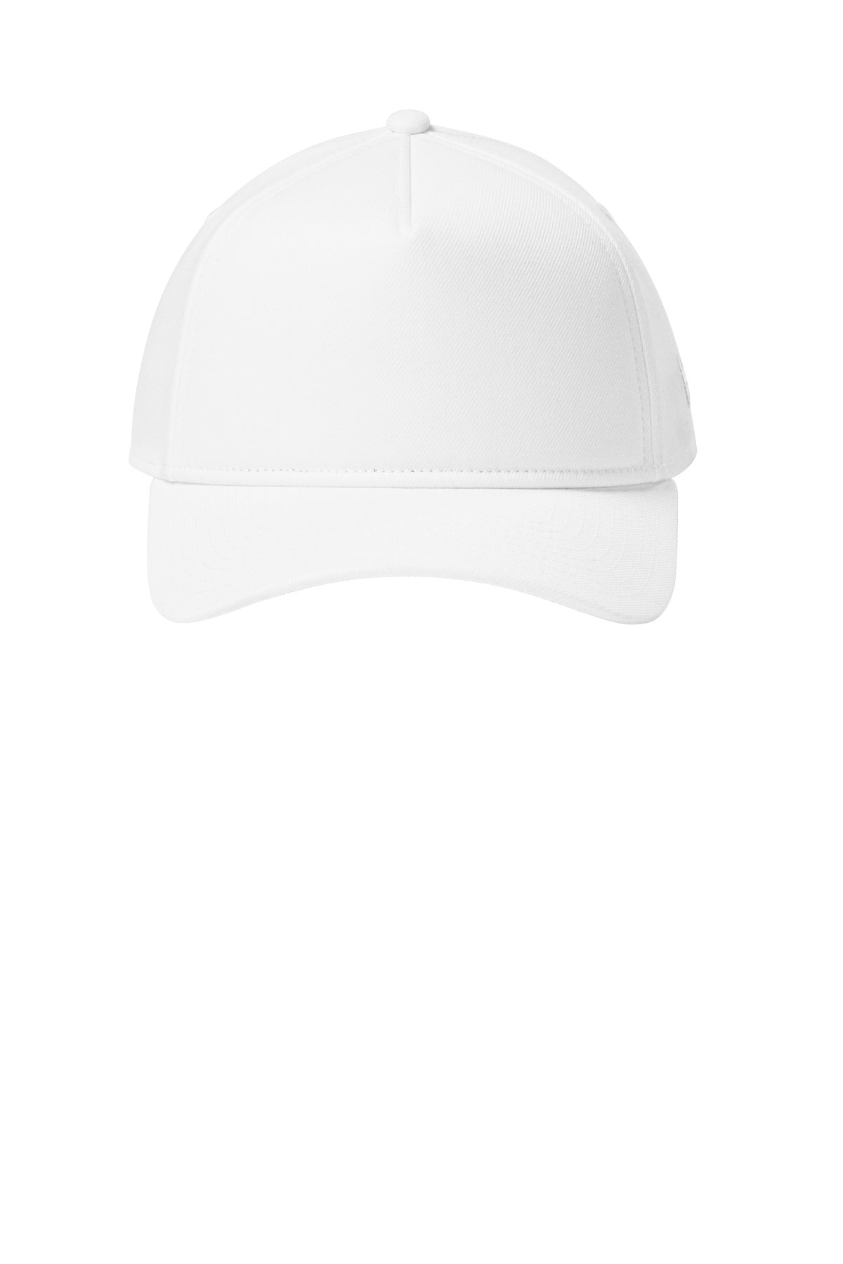 Front View of White New Era A-Frame Snapback Cap NE211
