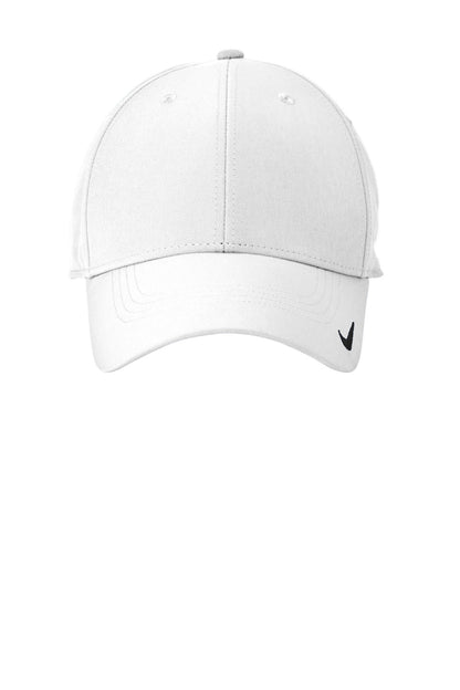 Front View of White Nike Dri-FIT Legacy Cap NKFB6447