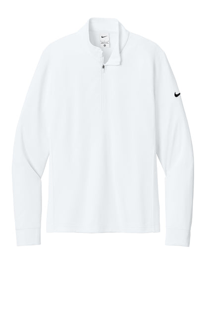 Front View of White Nike Essential 1/2-Zip Cover-Up NKHM8036