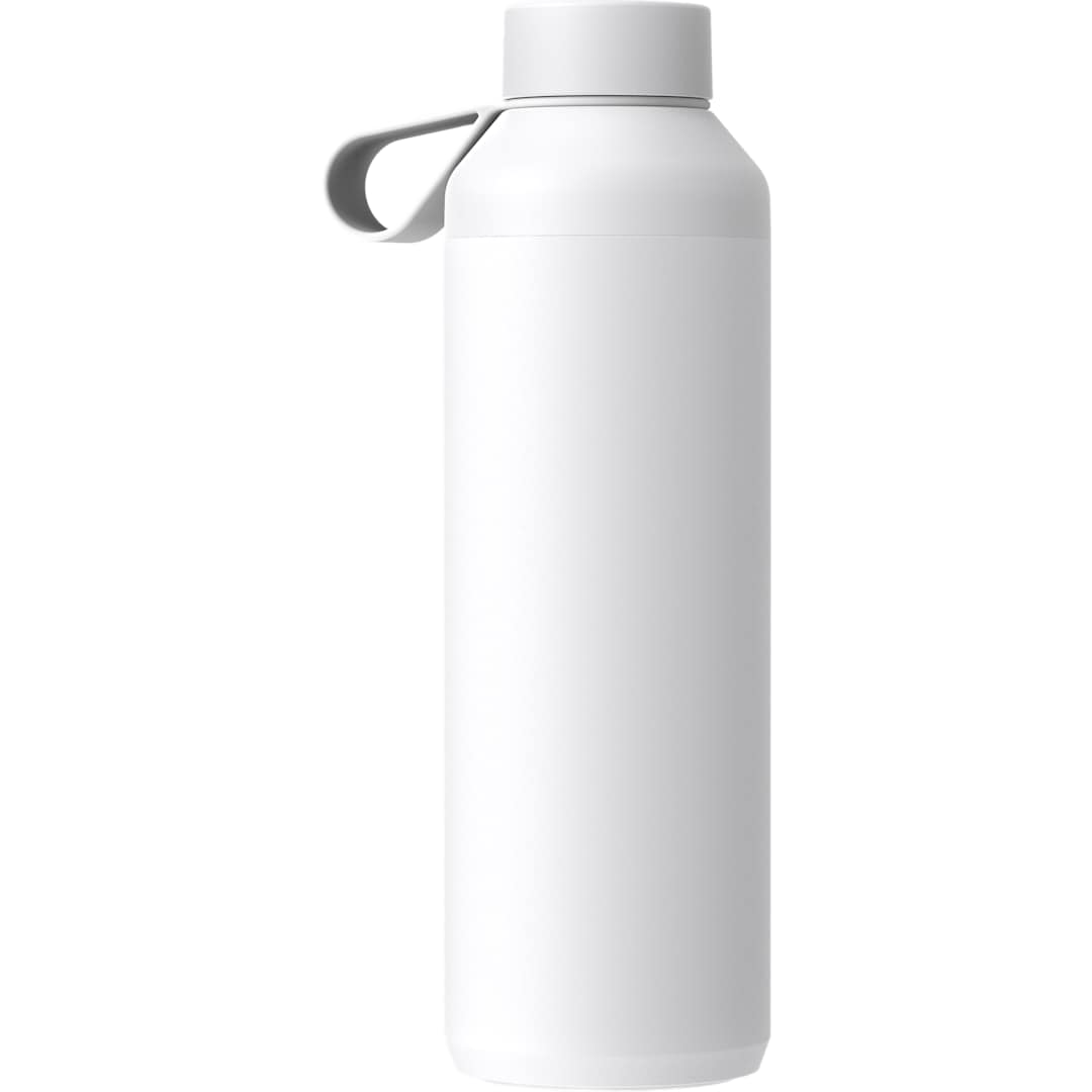 Front View of White Ocean Bottle Peak OG Bottle 24oz plain