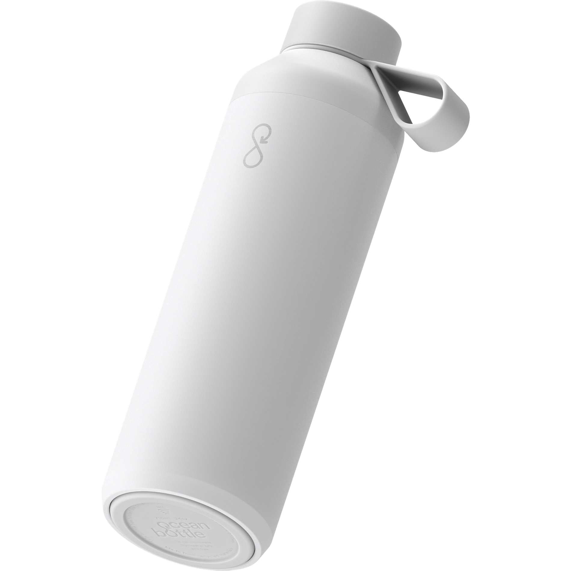 Front View of White Ocean Bottle Peak OG Bottle 24oz plain