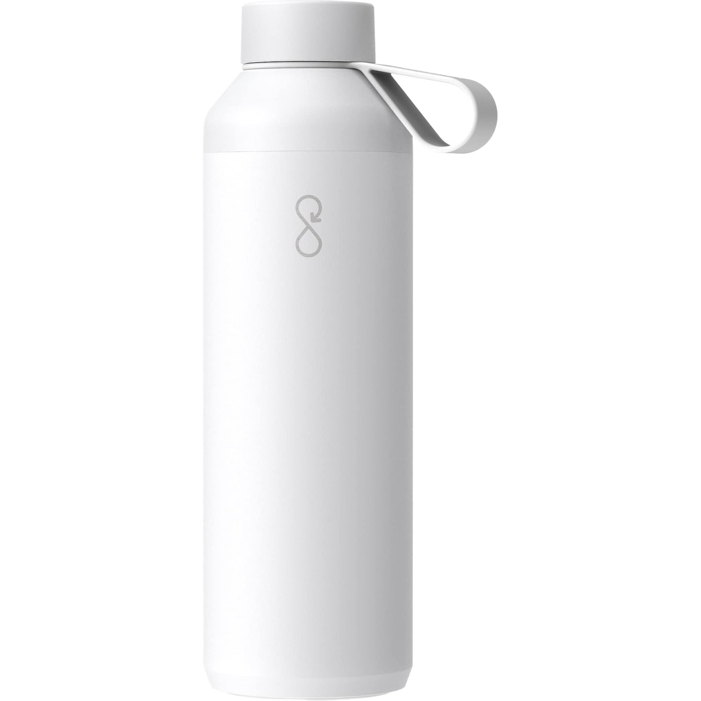 Front View of White Ocean Bottle Peak OG Bottle 24oz plain