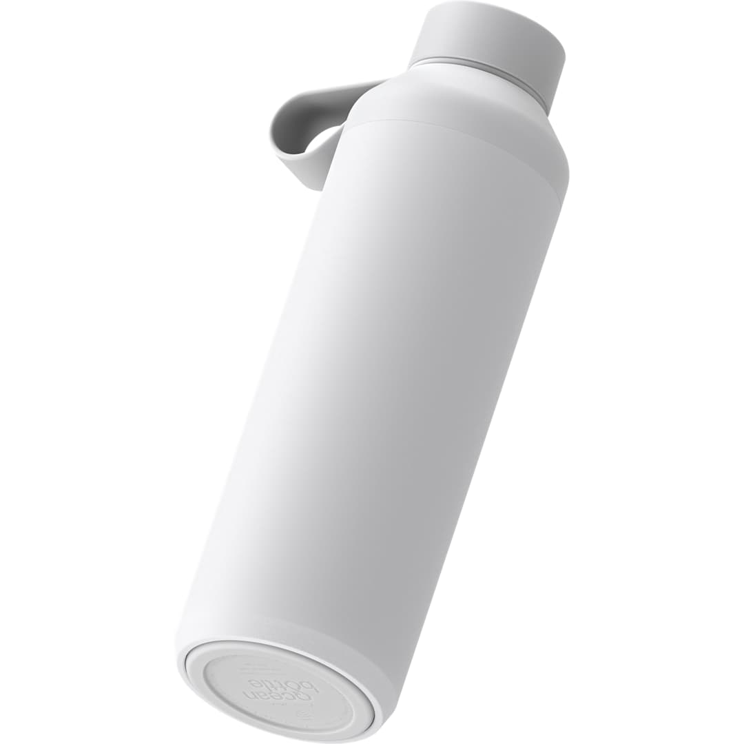 Front View of White Ocean Bottle Peak OG Bottle 24oz plain