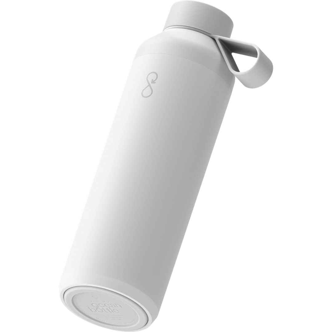 Front View of White Ocean Bottle Peak OG Bottle 24oz plain