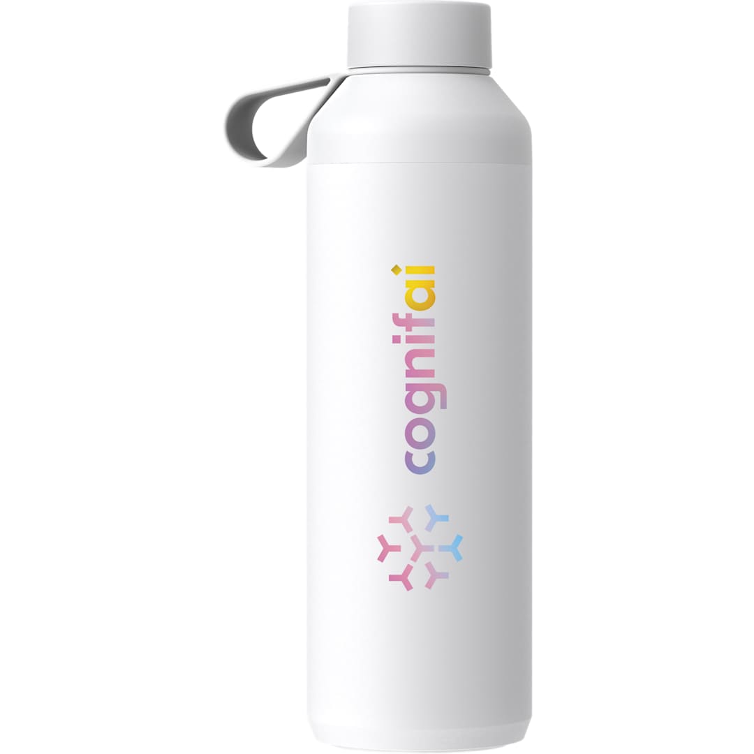 Front View of White Ocean Bottle Peak OG Bottle 24oz