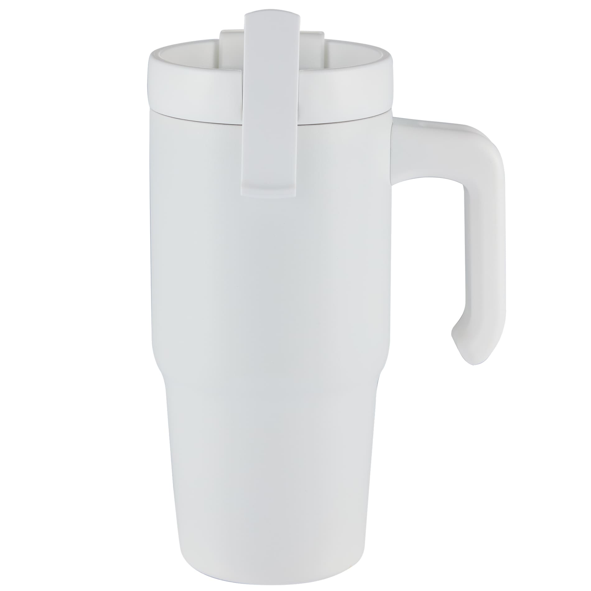 Front View of White Peak Recycled Insulated Sip or Swig Mug 24oz plain