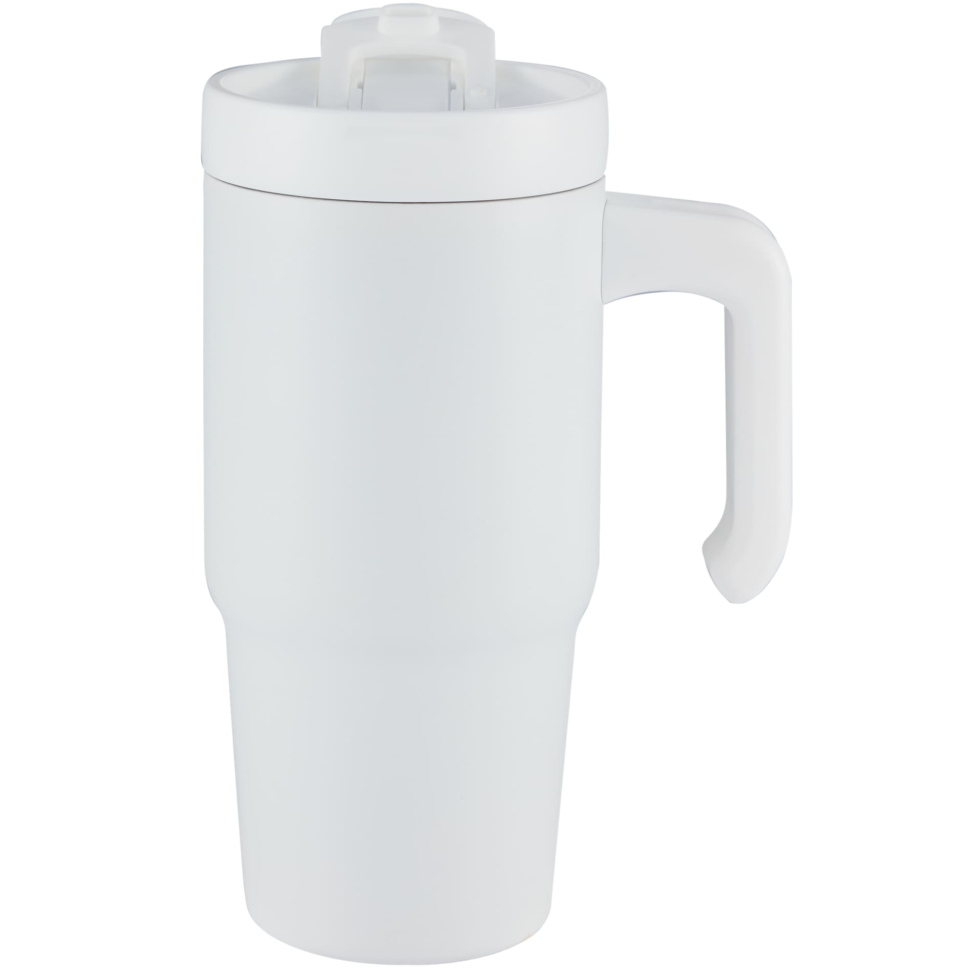 Front View of White Peak Recycled Insulated Sip or Swig Mug 24oz plain