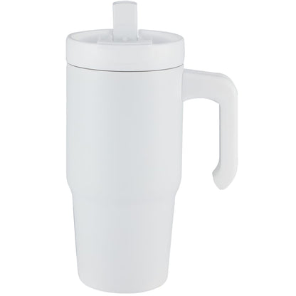 Front View of White Peak Recycled Insulated Sip or Swig Mug 24oz plain