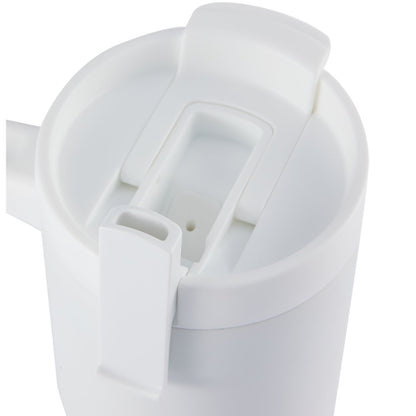 Front View of White Peak Recycled Insulated Sip or Swig Mug 24oz