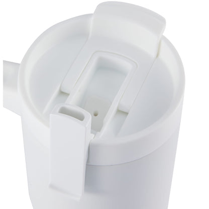 Front View of White Peak Recycled Insulated Sip or Swig Mug 24oz