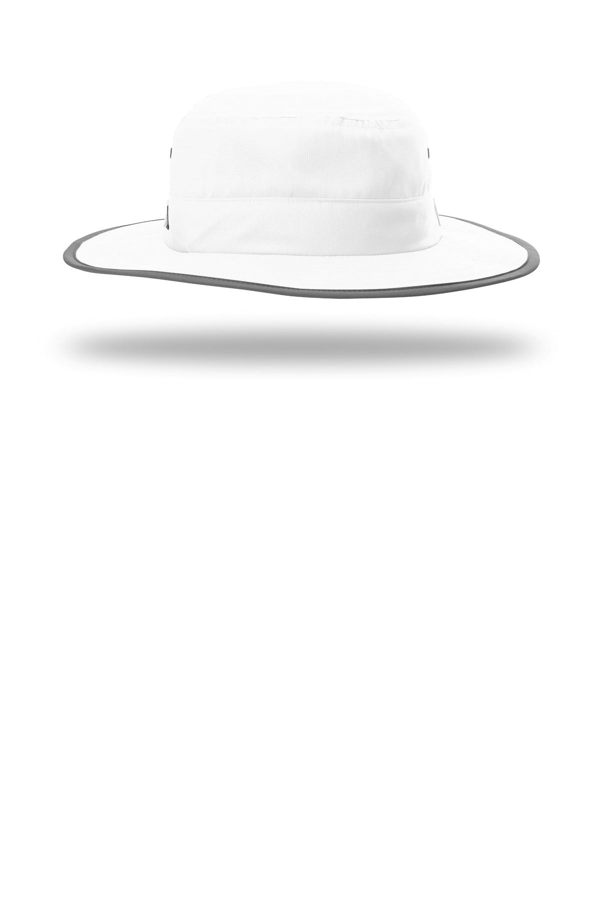 Front View of White Richardson Lite Wide Brim Hat 810