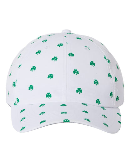 Front View of White Shamrock Alter Ego Cap - X210R