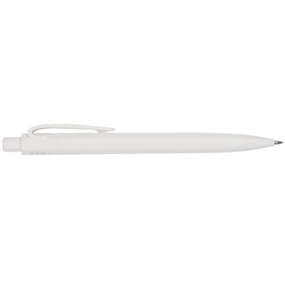 Front View of White Shoreside Gel Pen plain