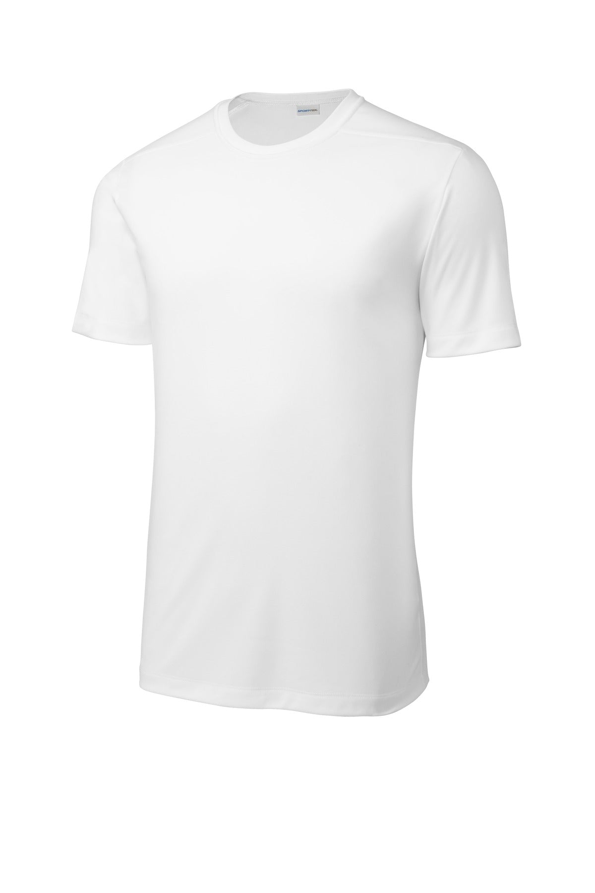 Front View of White Sport-Tek Posi-UV Pro Tee. ST420