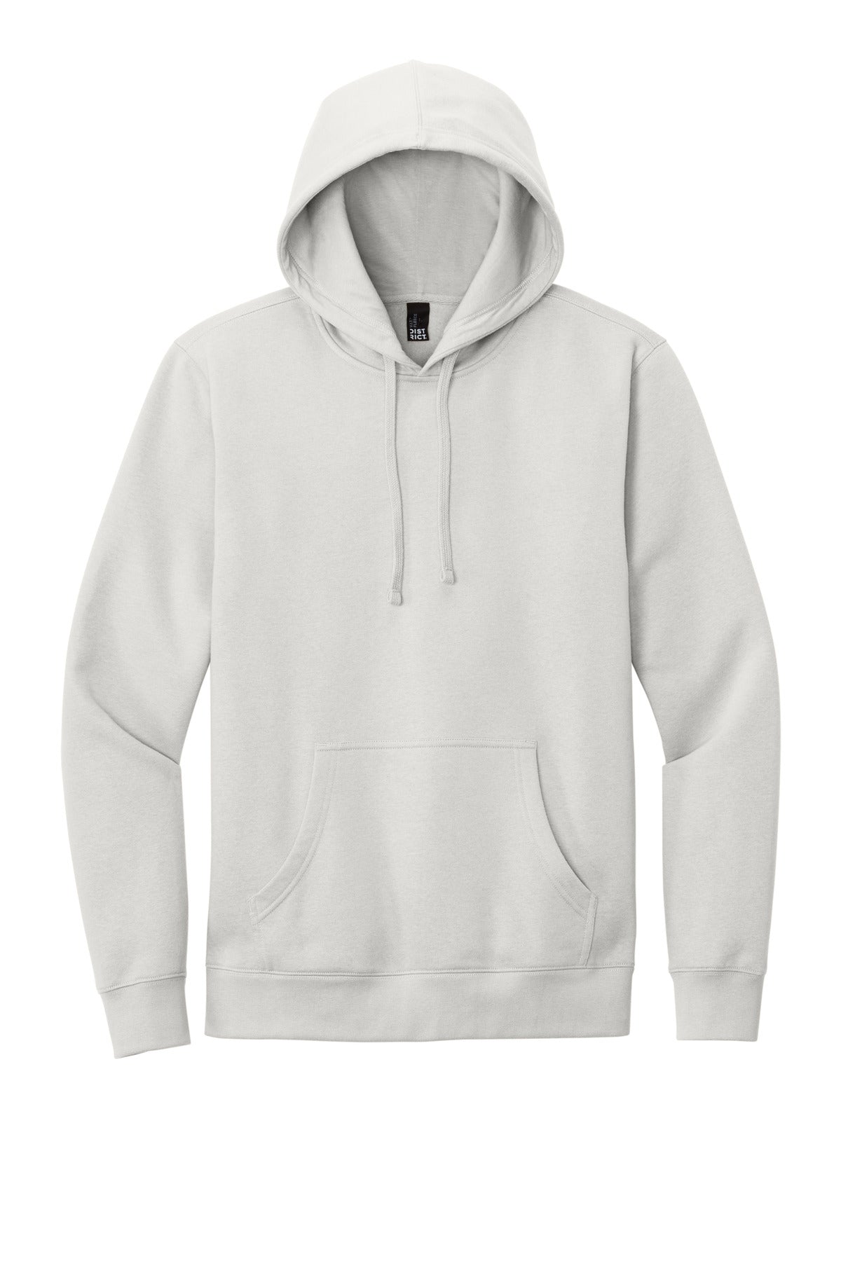 Front View of WhiteSmoke District V.I.T. Fleece Hoodie DT6100