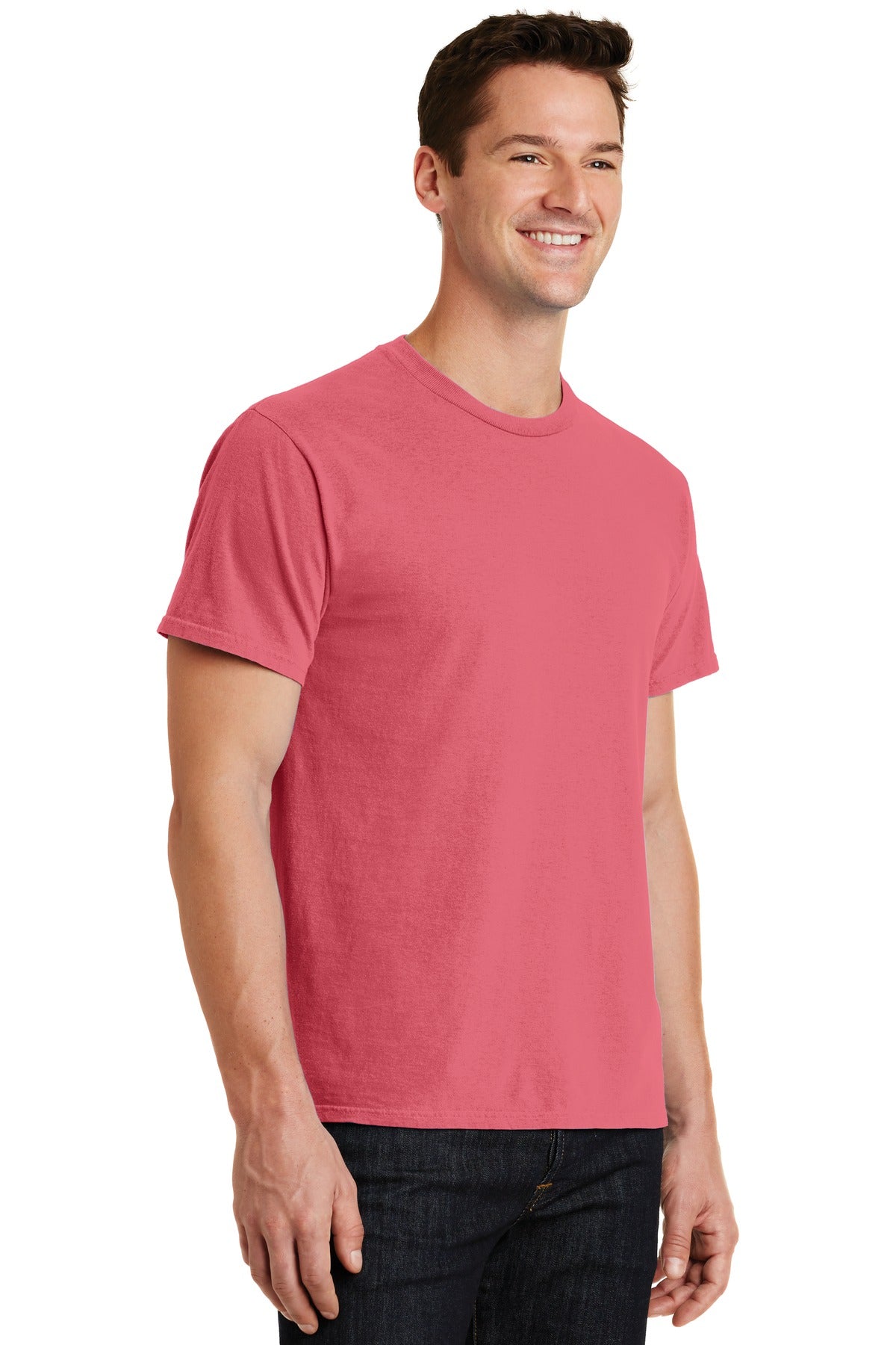 Fruit Punch Port & Co Beach Wash Garment-Dyed Tee. PC099