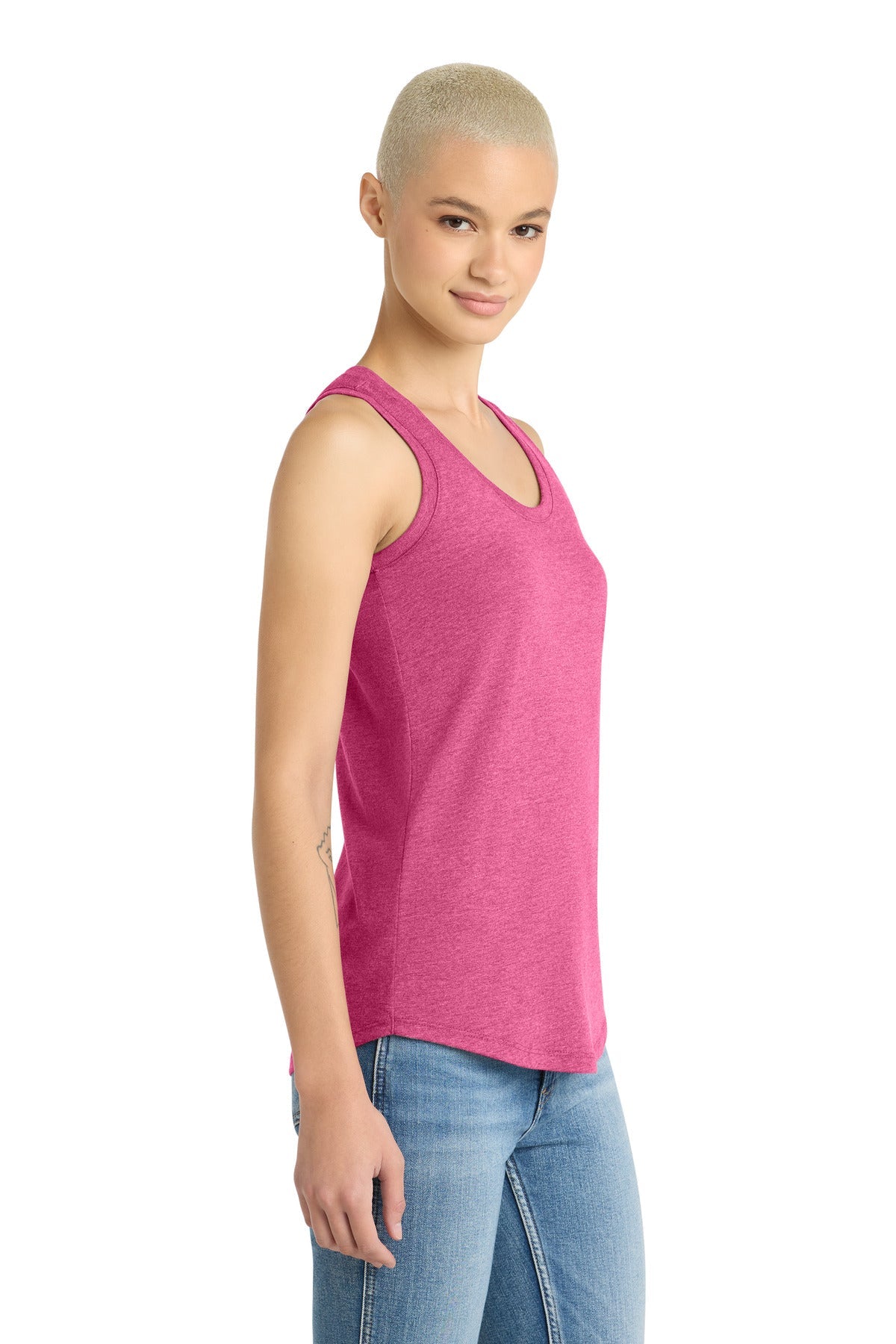 Fuchsia Frost District Women's Perfect Tri Racerback Tank. DM138L
