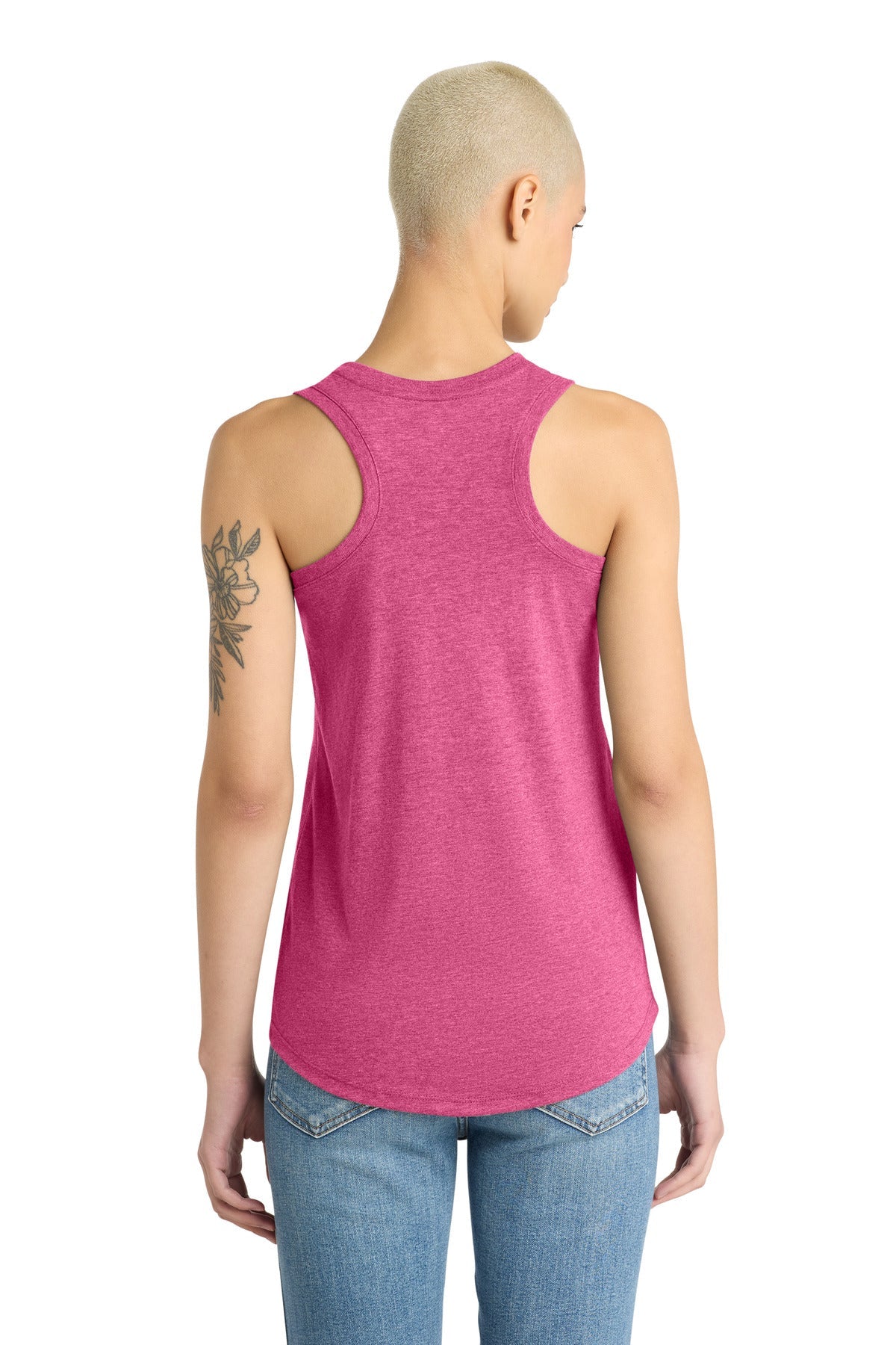 Fuchsia Frost District Women's Perfect Tri Racerback Tank. DM138L