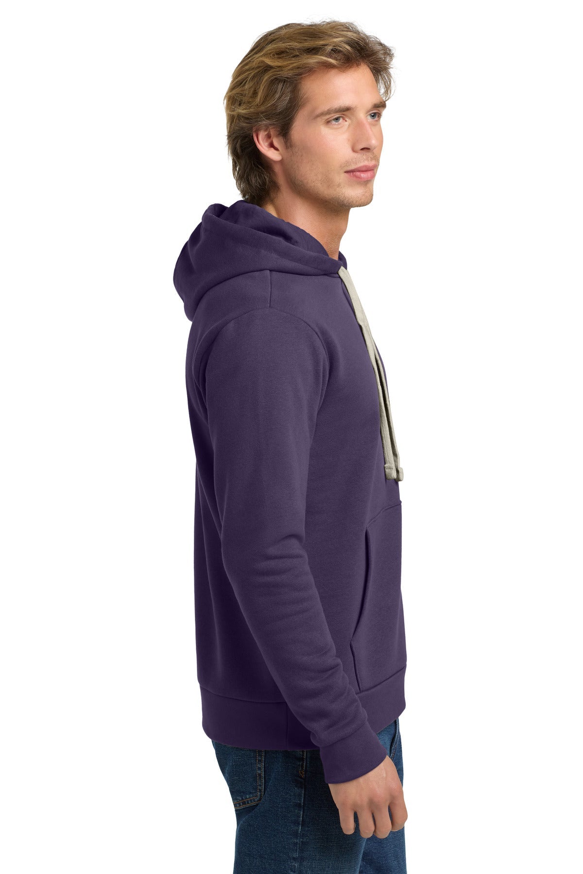 GalaxyPrpl Next Level Apparel Adult Santa Barbara Pullover Hoodie. NL9303