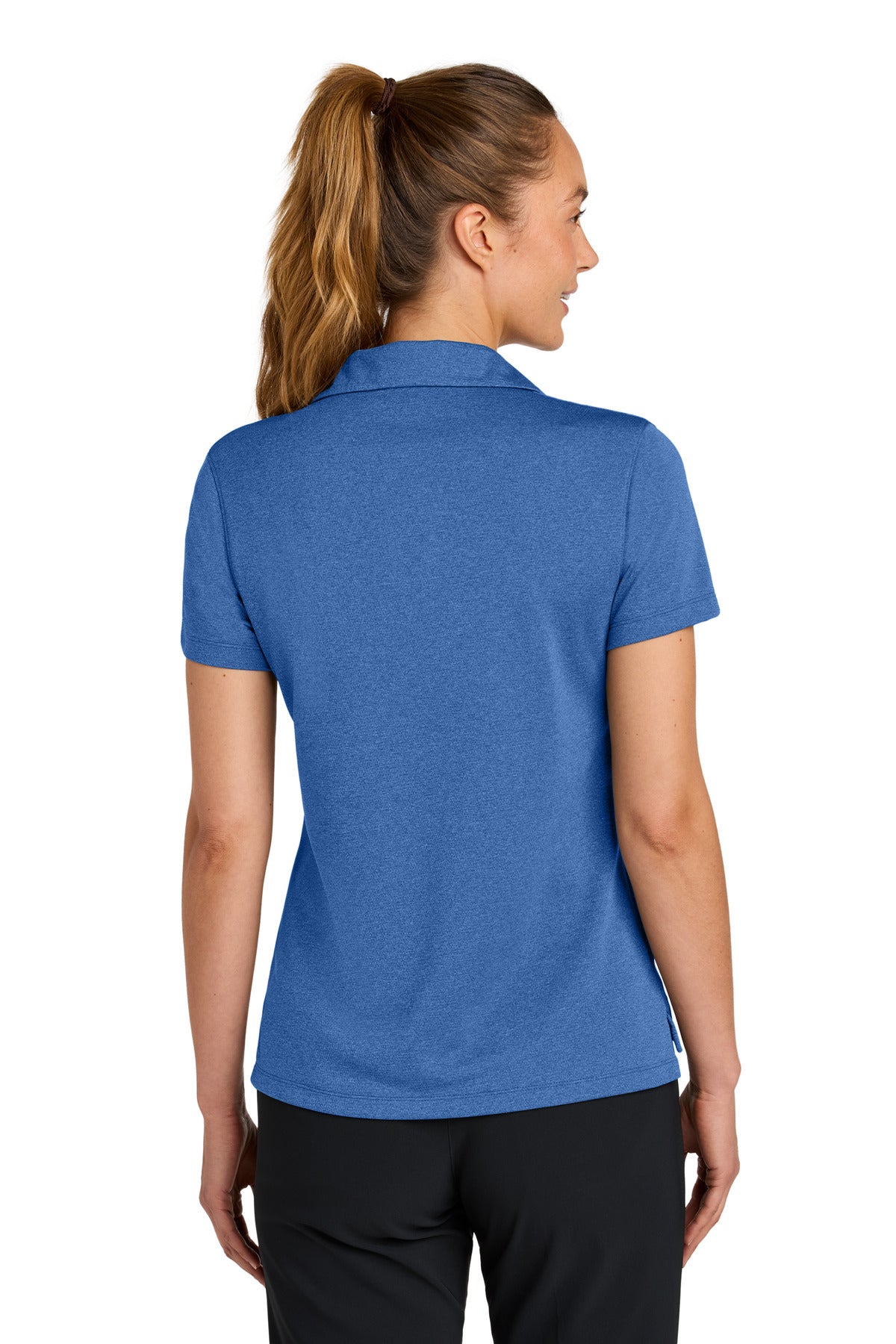 GameRyHthr Nike Women's Dri-FIT Smooth Heather Polo NKFQ4793