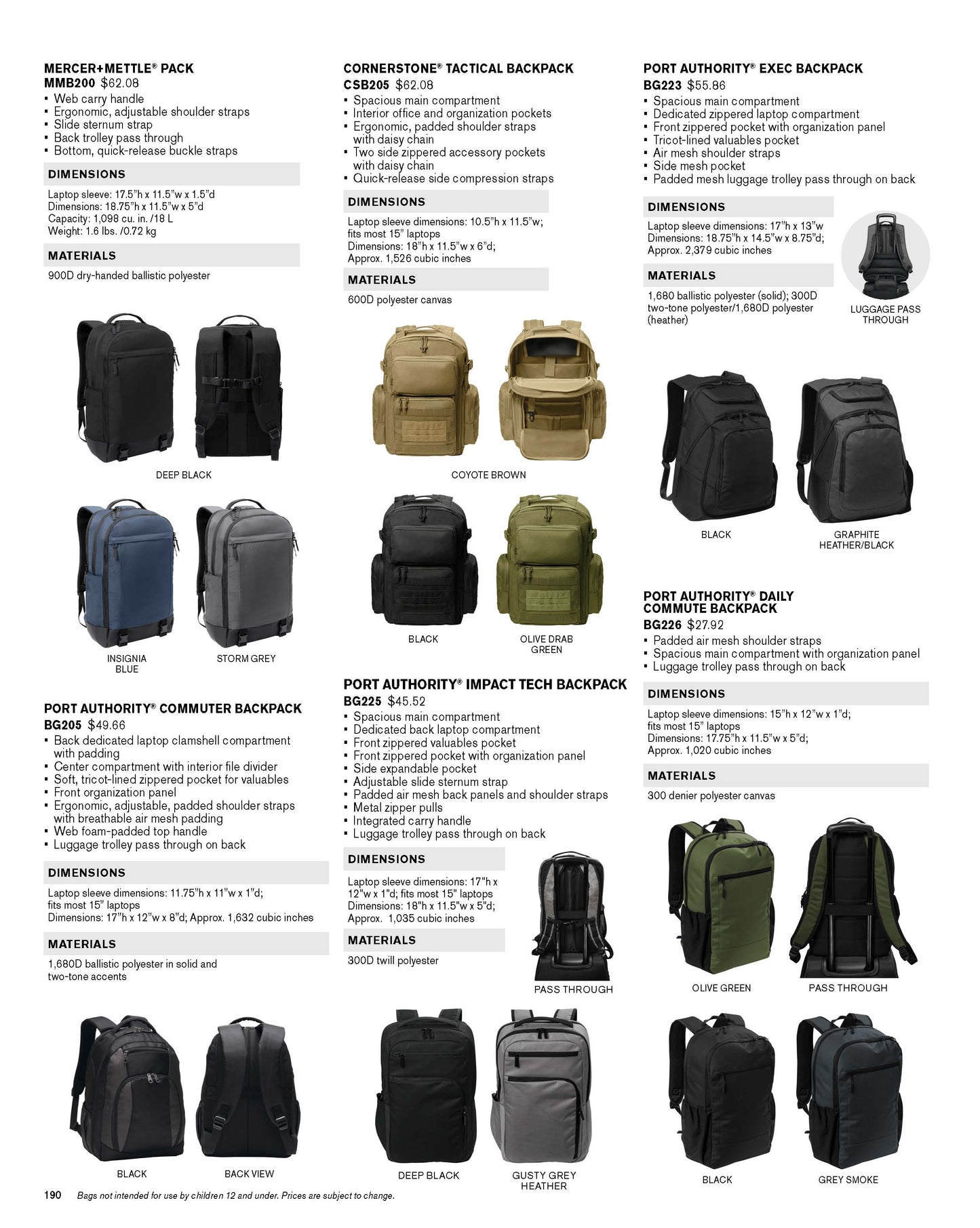 Digital Catalog - Essential Apparel Bags and Accessories 2026