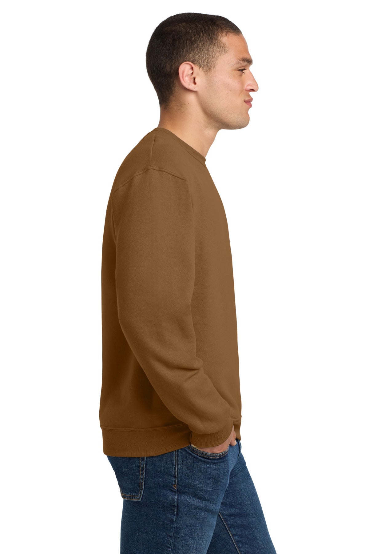 GldnPecan Jerzees - NuBlend Crewneck Sweatshirt. 562M