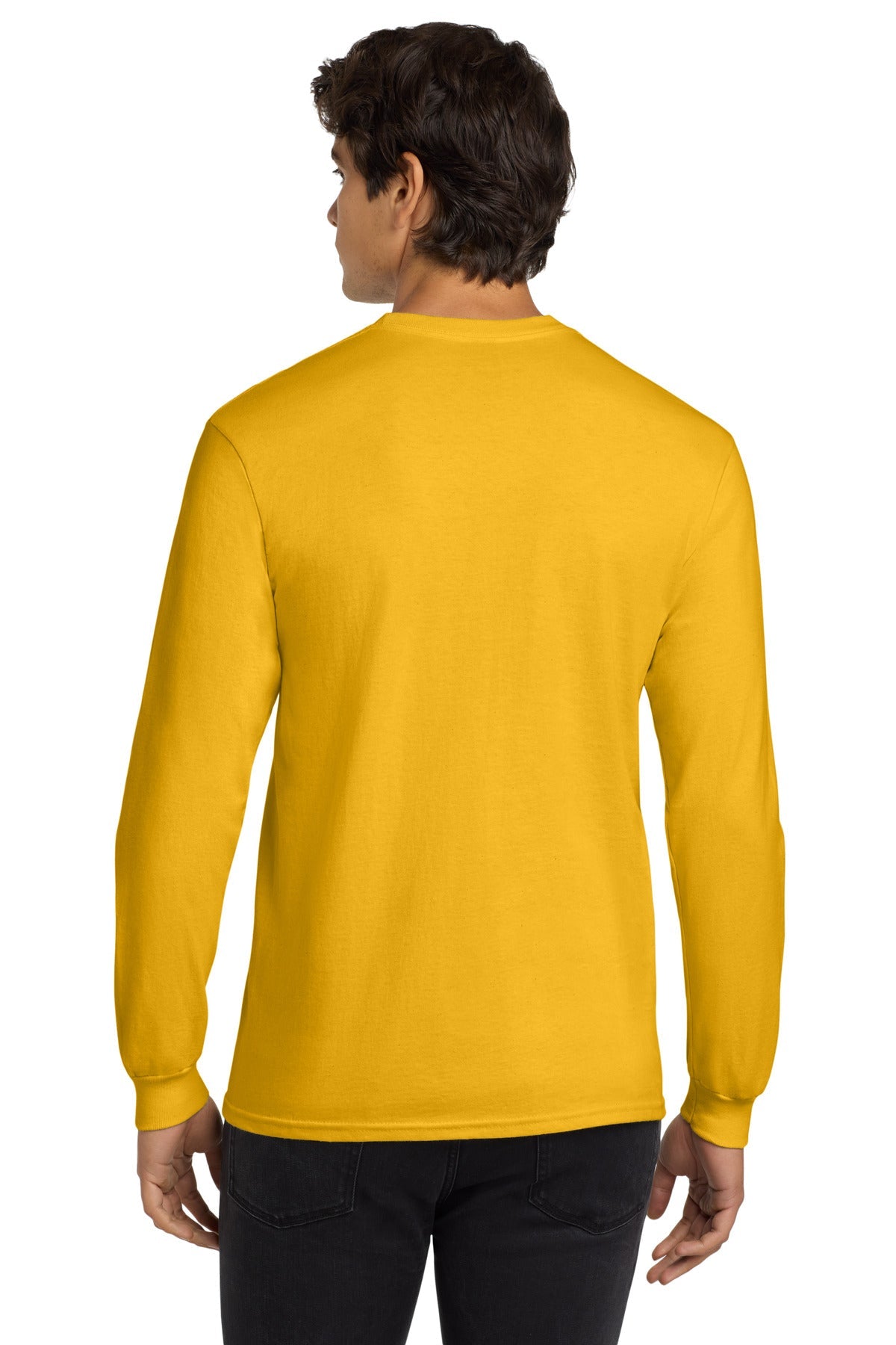 Gold Gildan - Ultra Cotton 100% US Cotton Long Sleeve T-Shirt. G2400