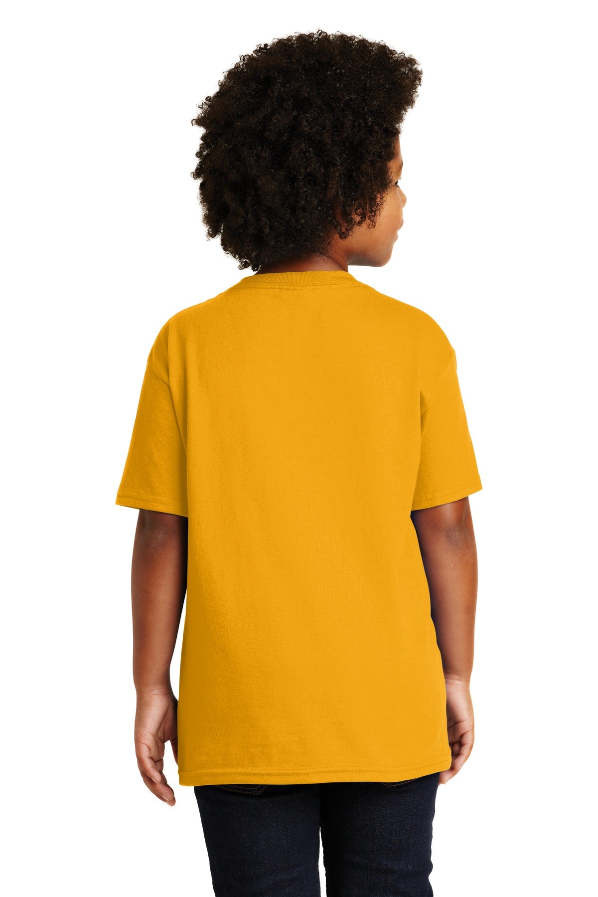 Gold Gildan - Youth Ultra Cotton 100% US Cotton T-Shirt. 2000B