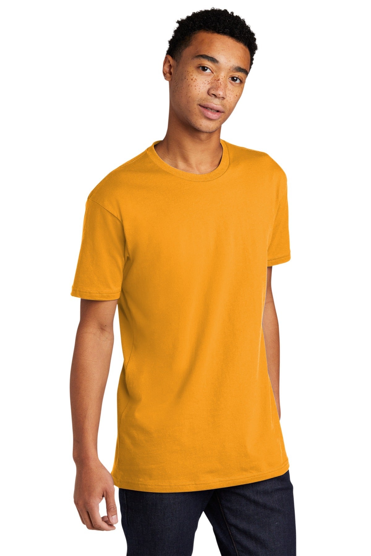 Gold Next Level Apparel Adult Cotton Tee. NL3600