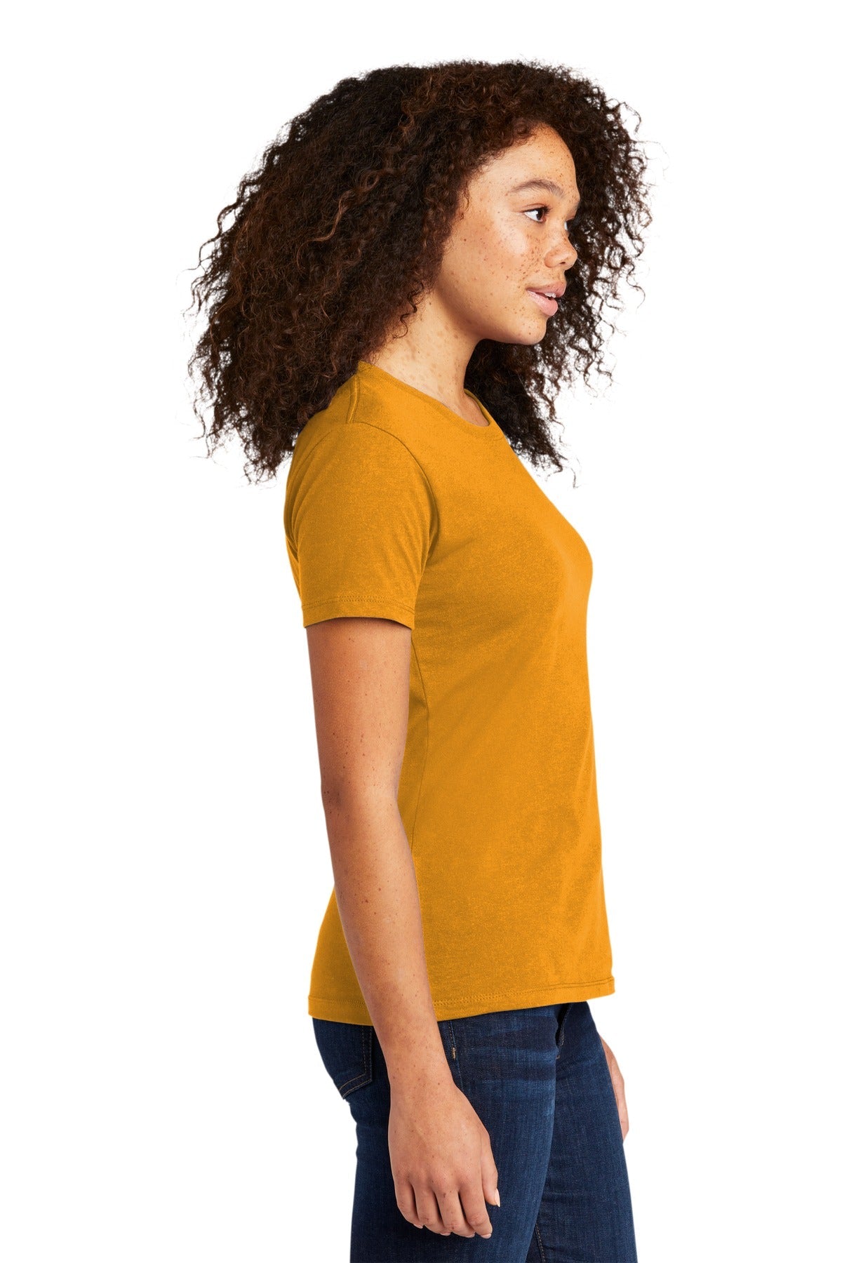 Gold Next Level Apparel Women's Cotton Tee. NL3900