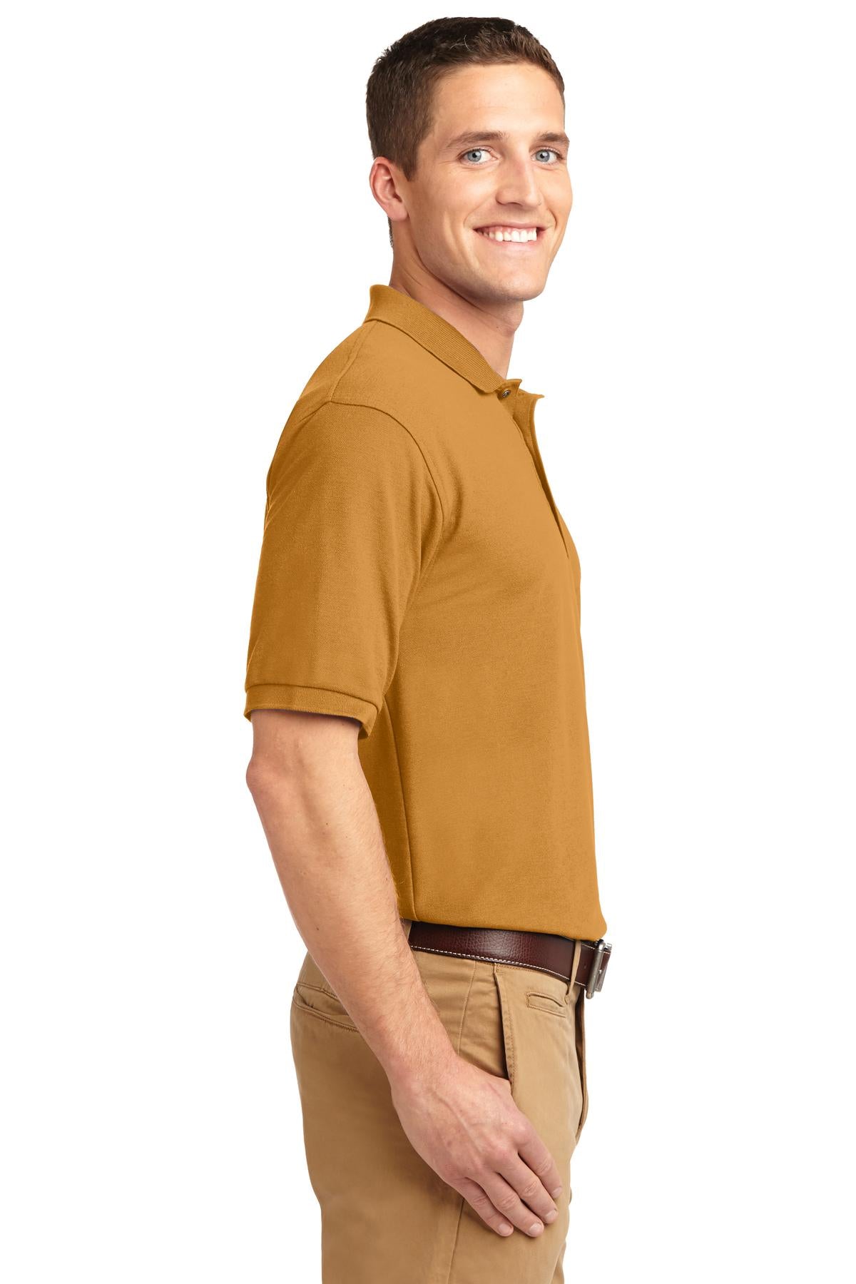 Gold Port Authority Extended Size Silk Touch Polo K500ES