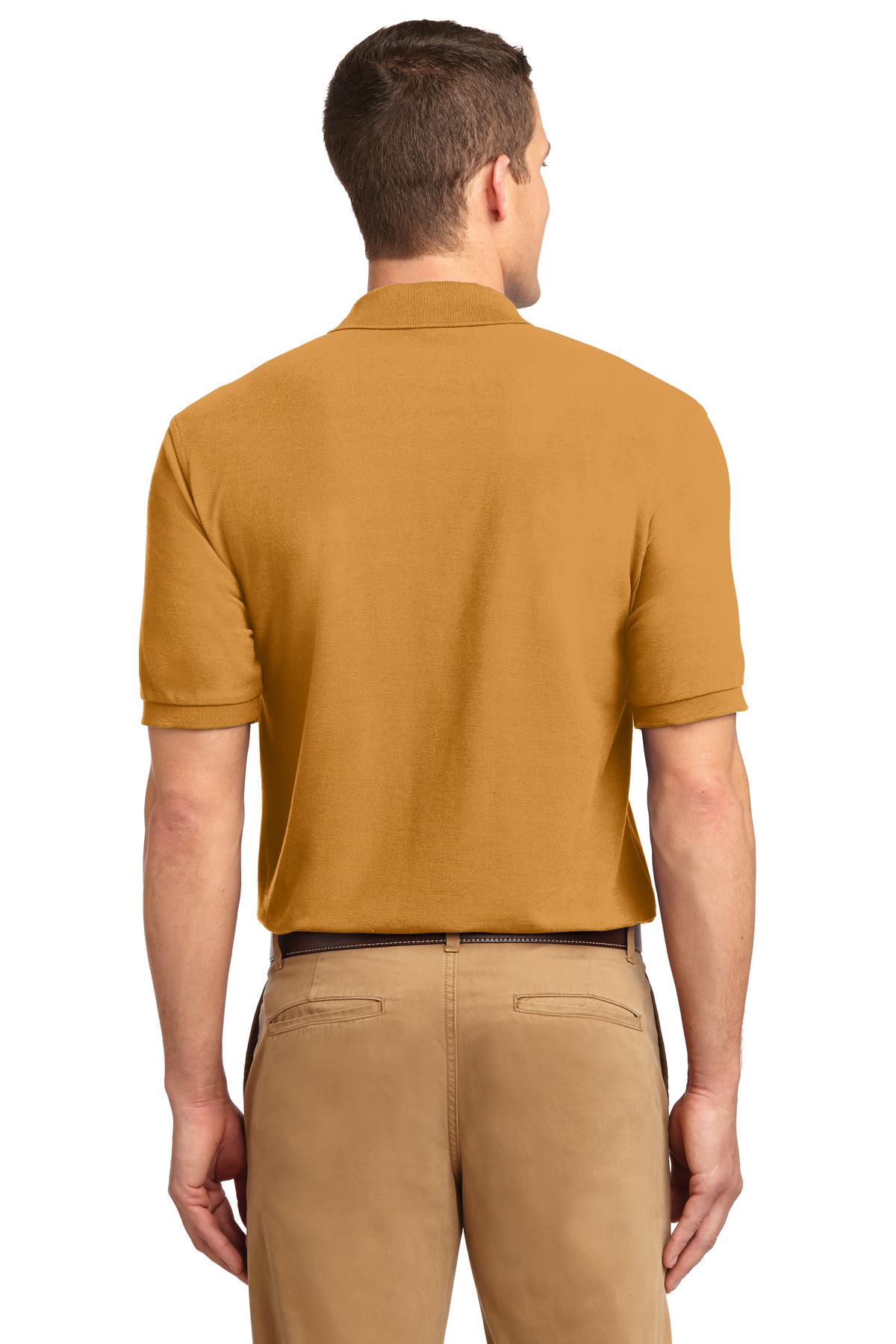 Gold Port Authority Extended Size Silk Touch Polo K500ES