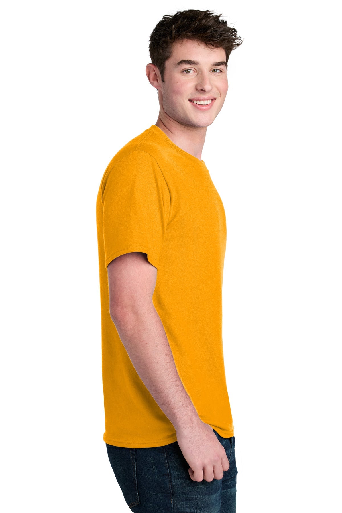 Gold Port & Co Core Blend Recycled Tee PC01