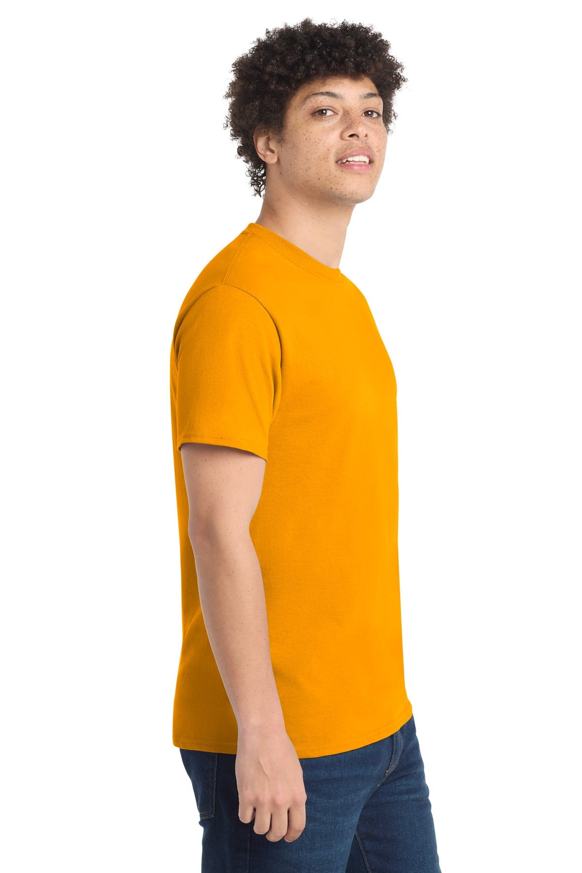 Gold Port & Co Core Cotton Tee. PC54