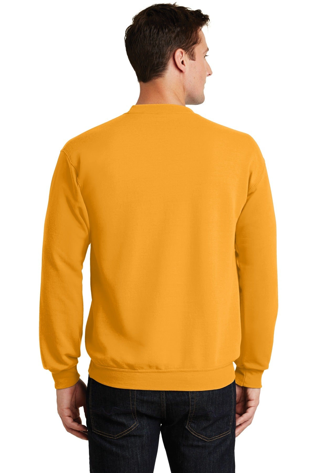 Gold Port & Co Core Fleece Crewneck Sweatshirt. PC78