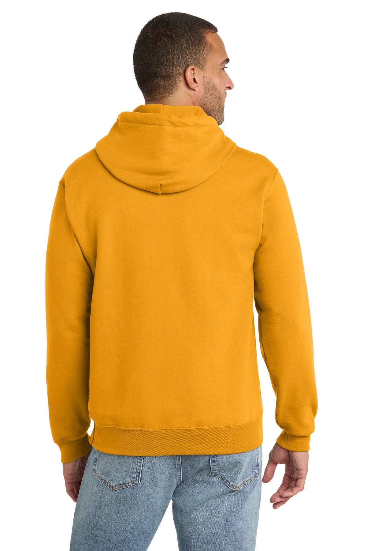 Gold Port & Co Essential Fleece Pullover Hooded Sweatshirt. PC90H