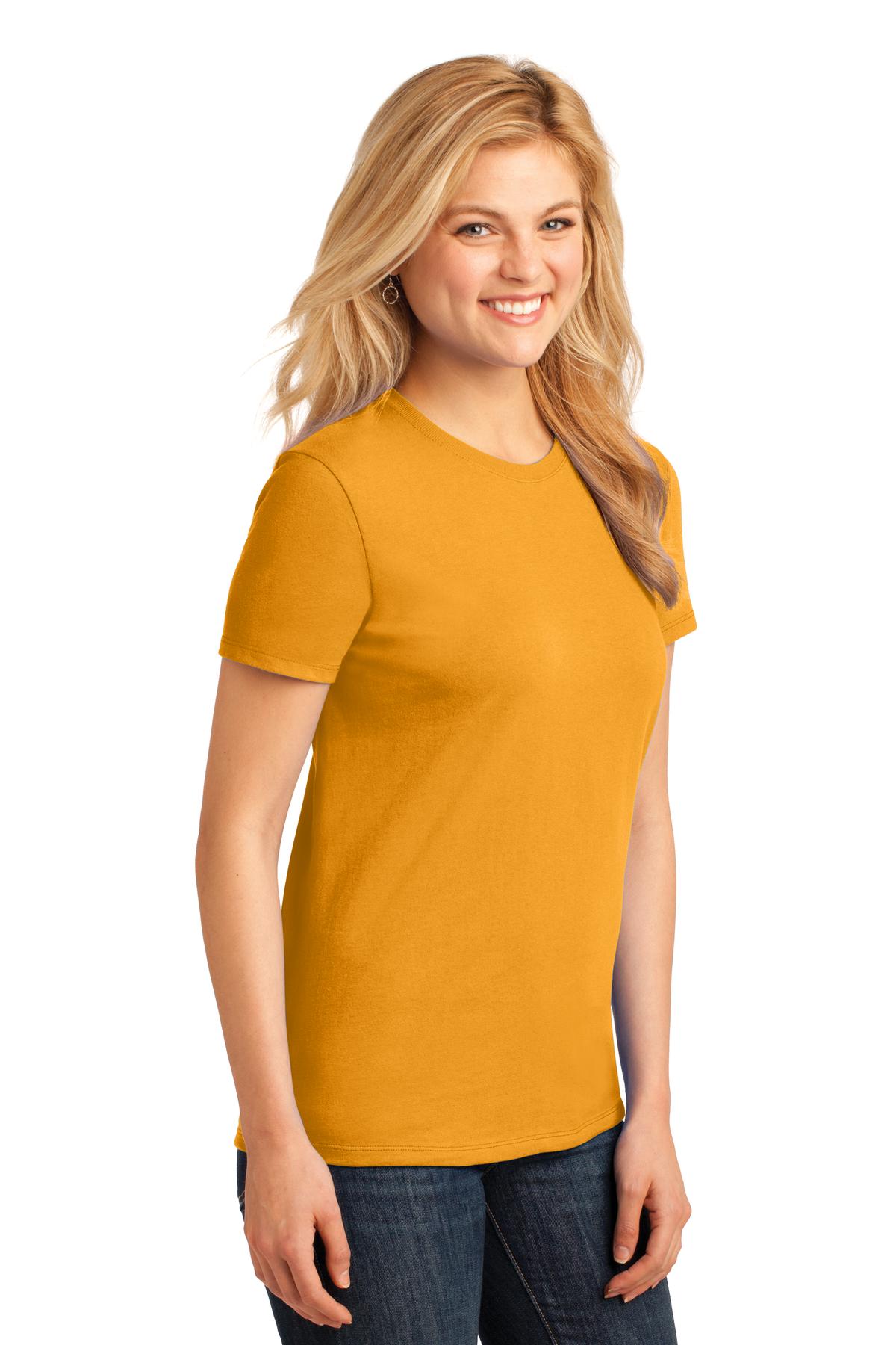 Gold Port & Co Women's Core Cotton Tee. LPC54
