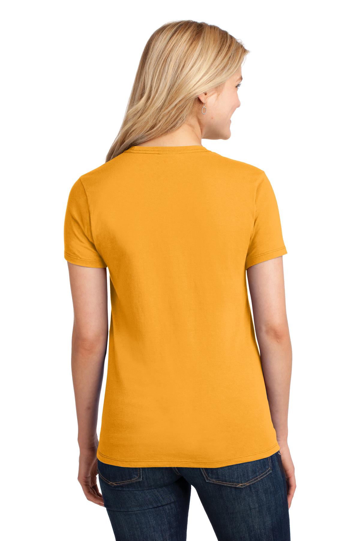 Gold Port & Co Women's Core Cotton Tee. LPC54