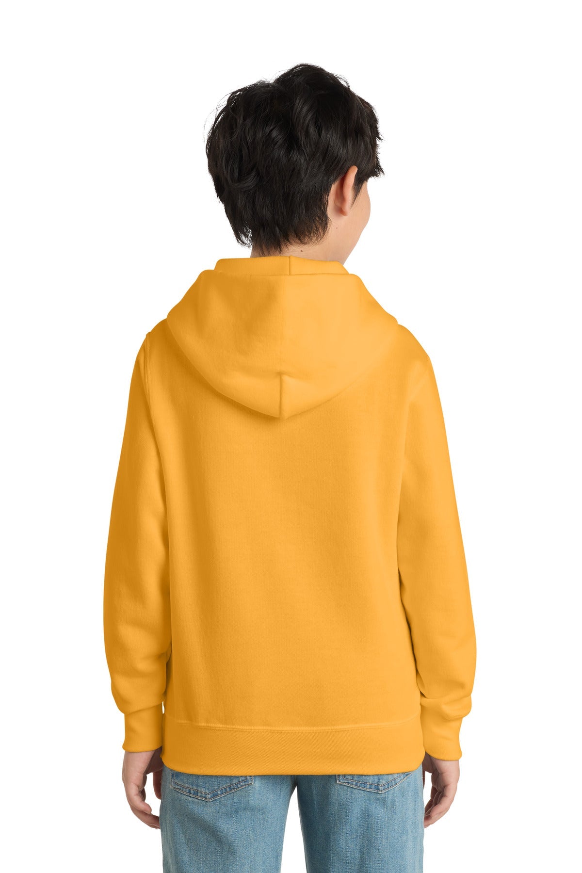 Gold Port & Co Youth Core Fleece Pullover Hooded Sweatshirt. PC90YH