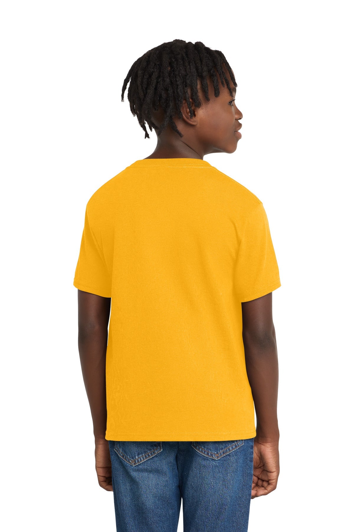 Gold Port & Co Youth Essential Tee. PC61Y