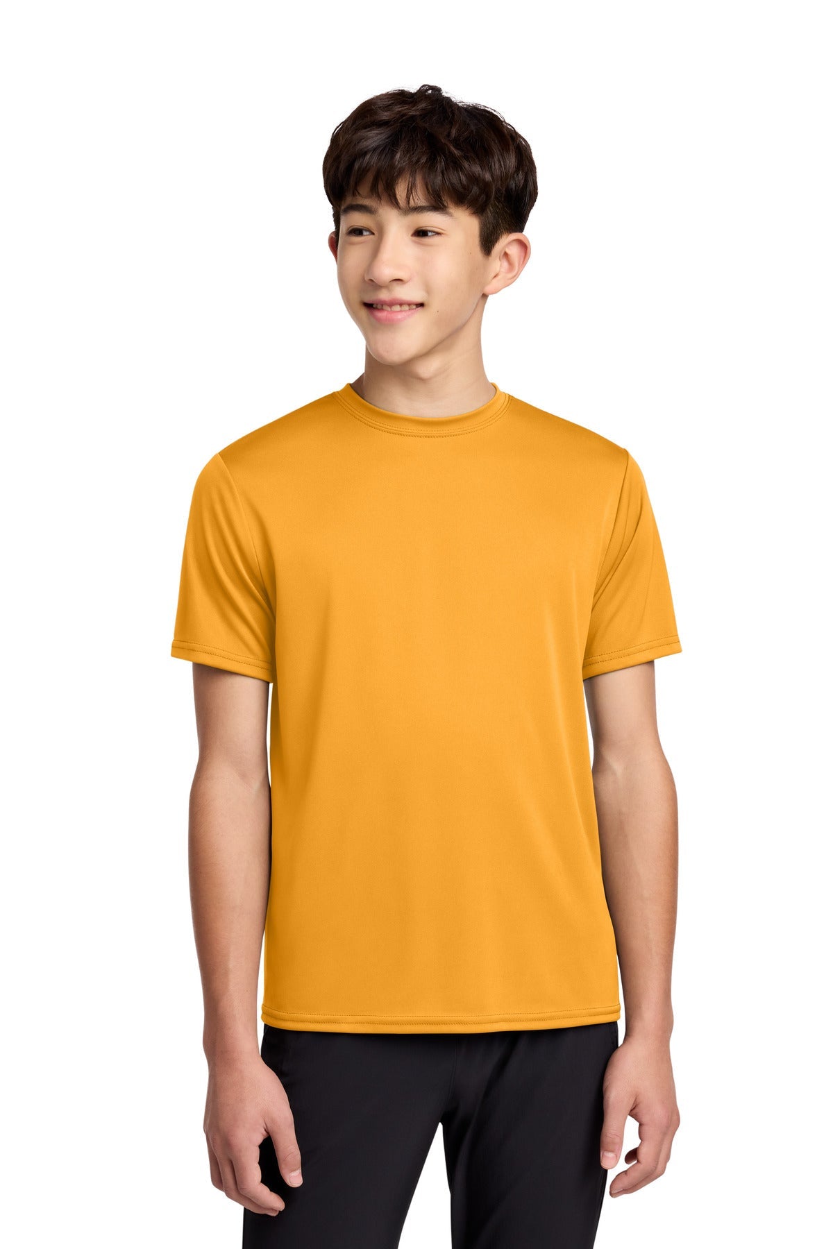 Gold Port & Co Youth Performance Tee. PC380Y